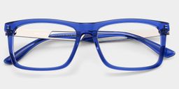 Morgan Blue Rectangle Glasses2
