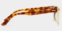 Patrick Clear Yellow Rectangle Sunglasses3