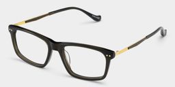 Cozy Dark Gray Rectangle Glasses6