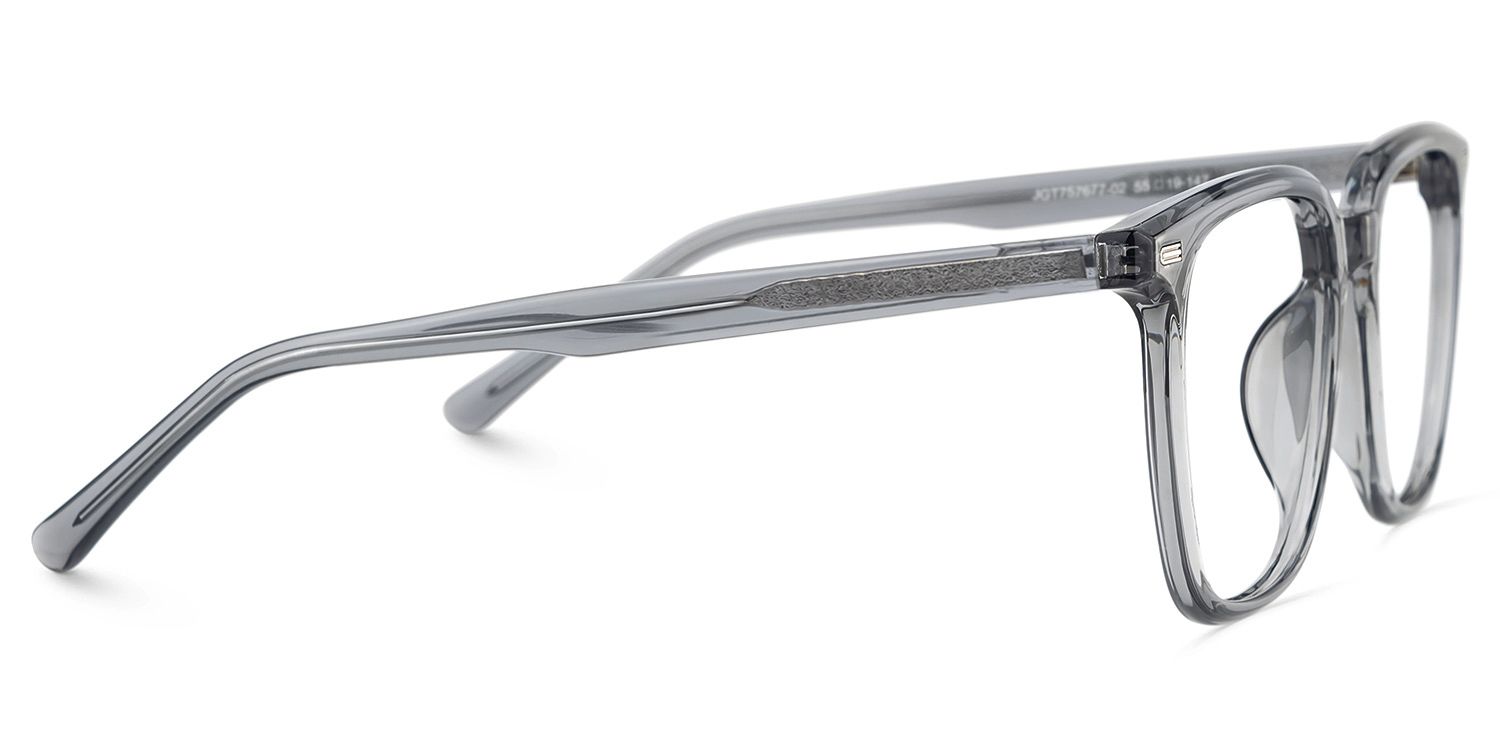 Square Grey Eyeglasses Eliza TR-90 Frame Glasses4