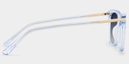 Eliot Clear Blue Rectangle Sunglasses3
