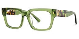 Fulford Green Rectangle Glasses2