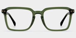 Vickerie Green Rectangle Glasses1