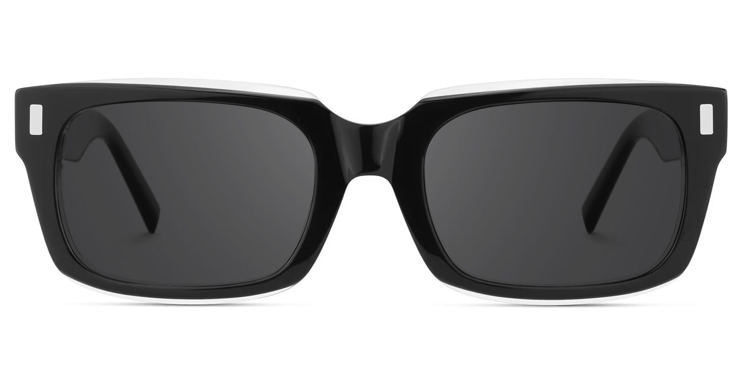 Fayssel Rectangle Style Black Frame Sunglasses | ZEELOOL0
