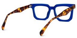 Coville Blue Rectangle Glasses3