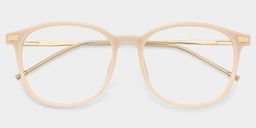 Greene Beige Square Glasses2