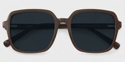 Kenneth Dark Brown Square Sunglasses1