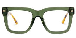 Redina Green Square Glasses1