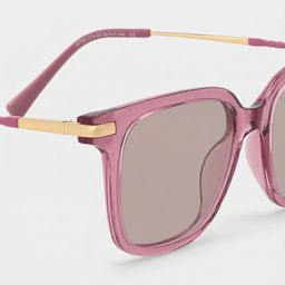 Jacqui Pink Rectangle Sunglasses4