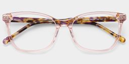 Marigold Pink Tortoise Rectangle Glasses2