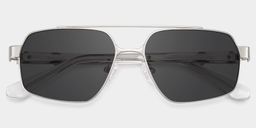 Sterling Silver Aviator Sunglasses1