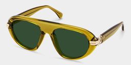 Aveline Green Aviator Sunglasses2
