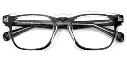 Liam Black Clear Rectangle Glasses2