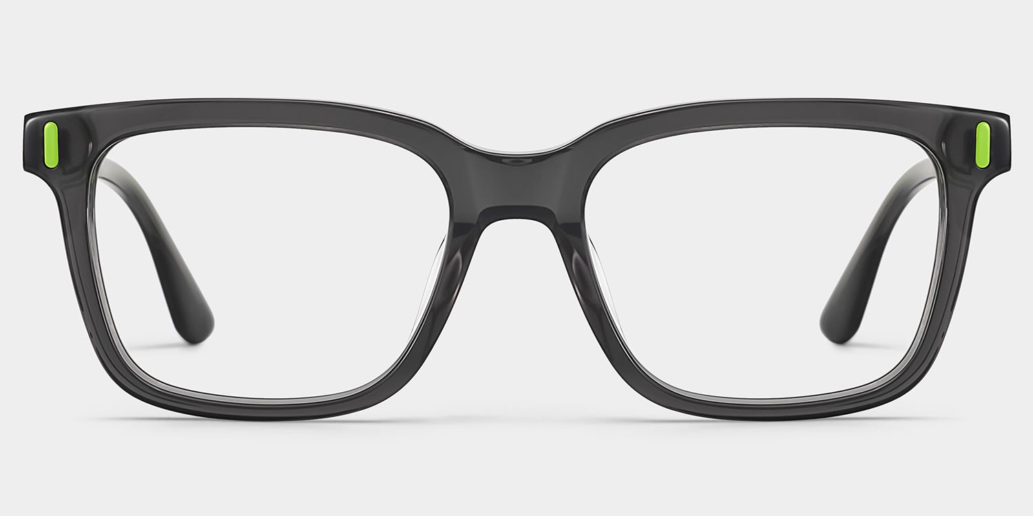 Axel Gray Frame Glasses with Rectangle Frame Online | ZEELOOL2