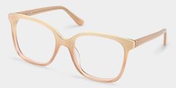 Caroline Beige Square Glasses3