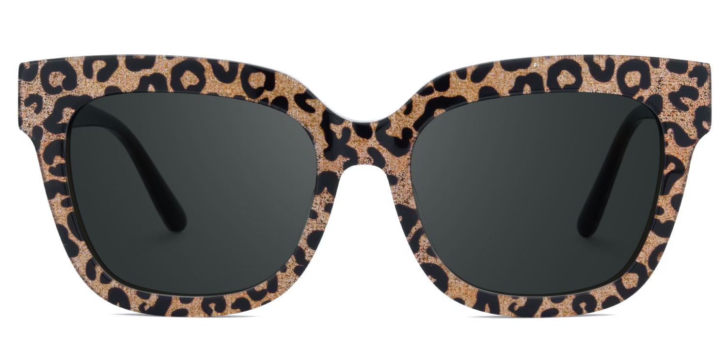 Yaniska Leopard Square Polarized Sunglasses for Driving | ZEELOOL0