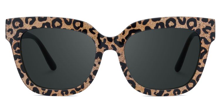 Yaniska Leopard Square Sunglasses
