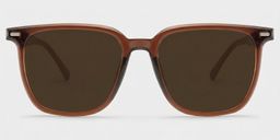 Eliza Dark Brown Square Sunglasses0