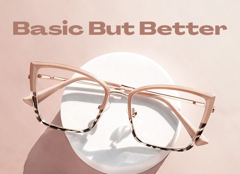 Mariie Two-Tone Butterfly Glasses