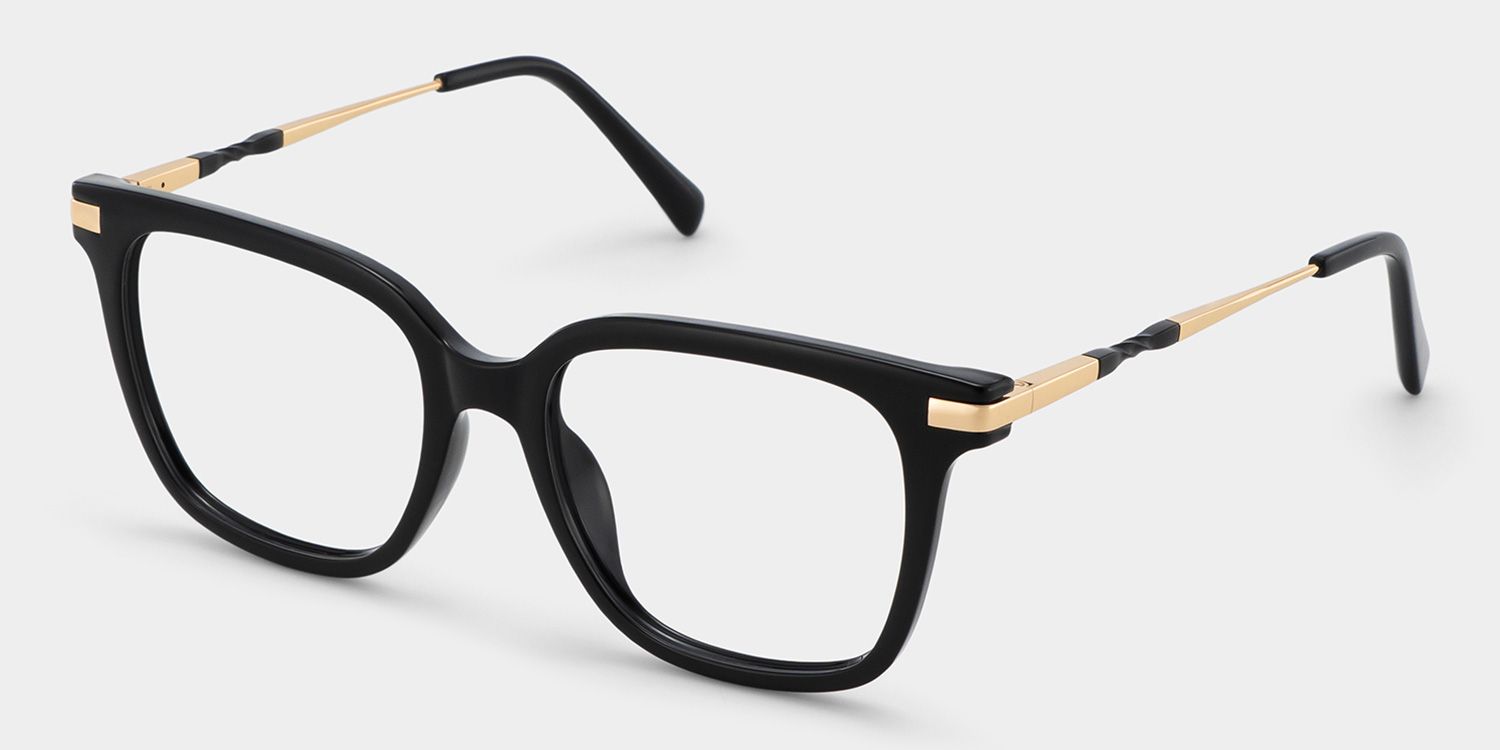 Jacqui Square Black-Frame Glasses for Women and Men | ZEELOOL2