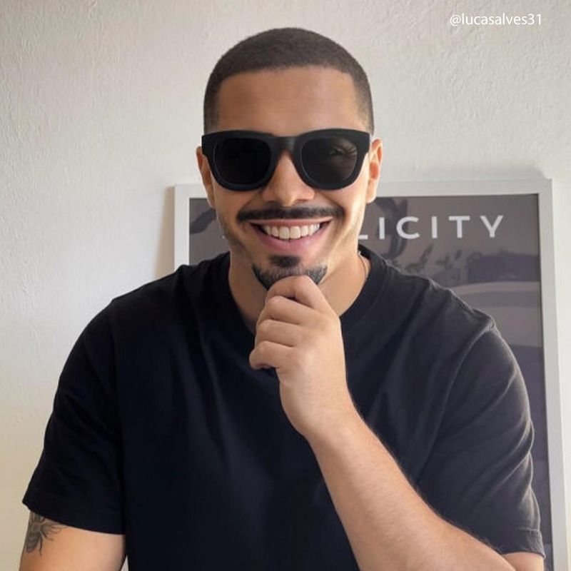Jalitha Black Rectangle Sunglasses