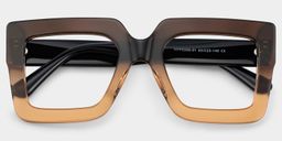 Brandon Tawny Square Glasses1