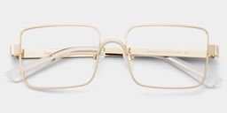 Gavin Gold Rectangle Glasses2