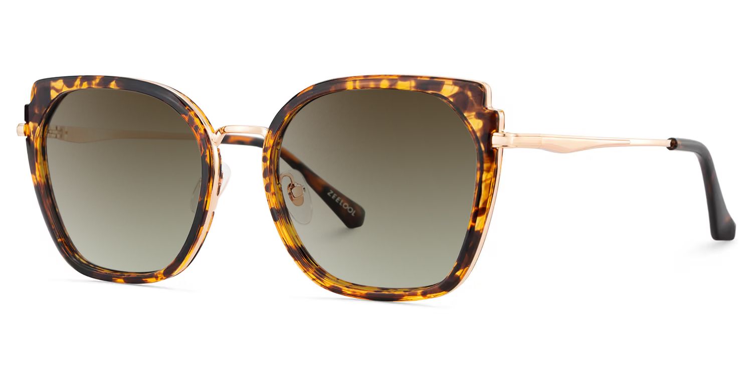 Murcia Square Tortoise Prescription Sunglasses | ZEELOOL2