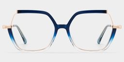 Alexia Blue Square Glasses1