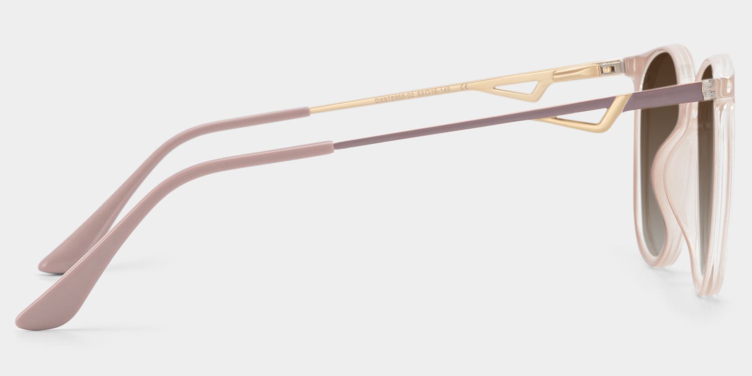 Chanty Tr90 Pink Round Frame Sunglasses | ZEELOOL3