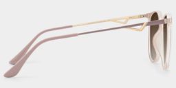 Chanty Pink Round Sunglasses3