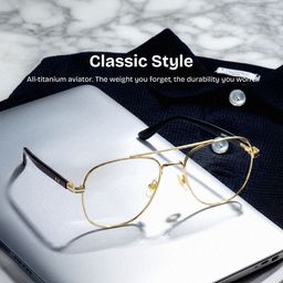 Anderson Gold Aviator Glasses0