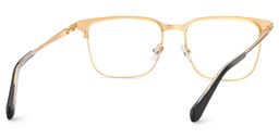 Marshall Black Gold Browline Glasses4