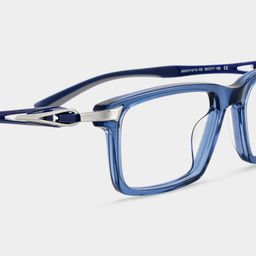Orion Blue Rectangle Glasses5