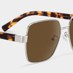 Sahara Brown Square Sunglasses5