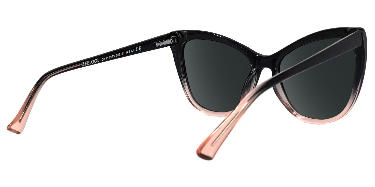 Shelby Cat Eye Style Black-Pink Frame Sunglasses | ZEELOOL3