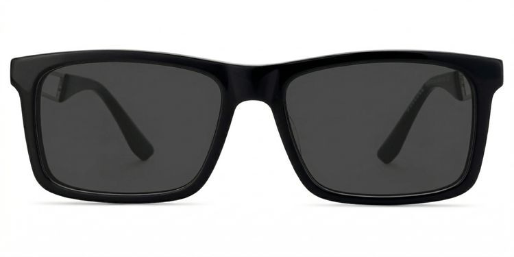 Osvaldo Black Rectangle Sunglasses