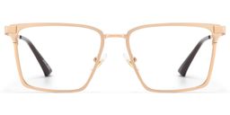 Finn Gold Rectangle Glasses1