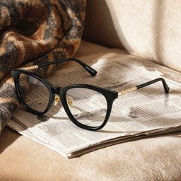 April Black Cat eye Glasses0