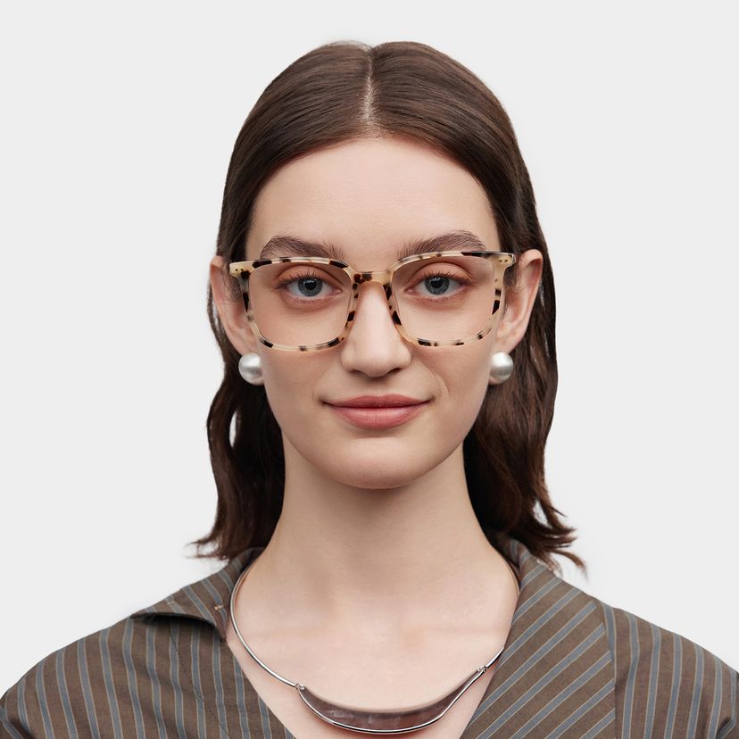Zoe Tortoise Square Glasses