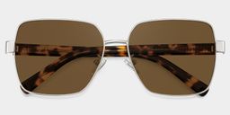Sahara Brown Square Sunglasses2