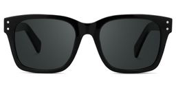 Fussell Black Square Sunglasses0