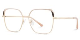Shayla Pink Brown Square Glasses3