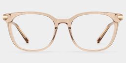 Vilmarie Beige Square Glasses1