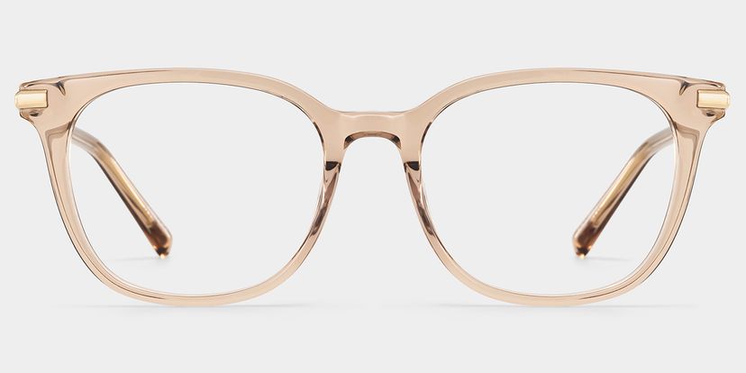 Vilmarie Beige Square Glasses
