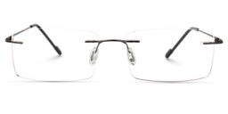 Rogers Black Rectangle Glasses0