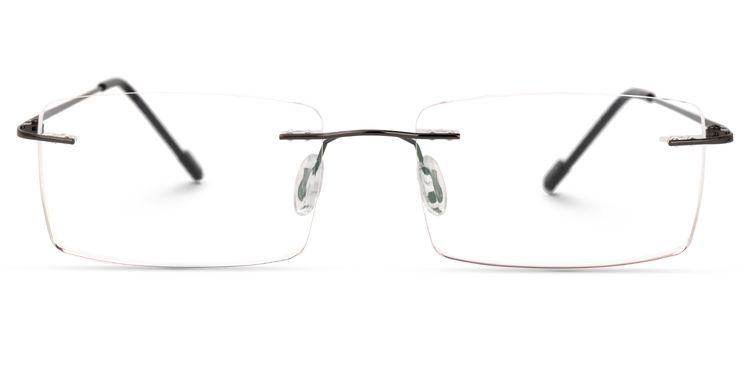 Rogers Black Rectangle Glasses