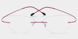 Evelyn Pink Cat eye Glasses0