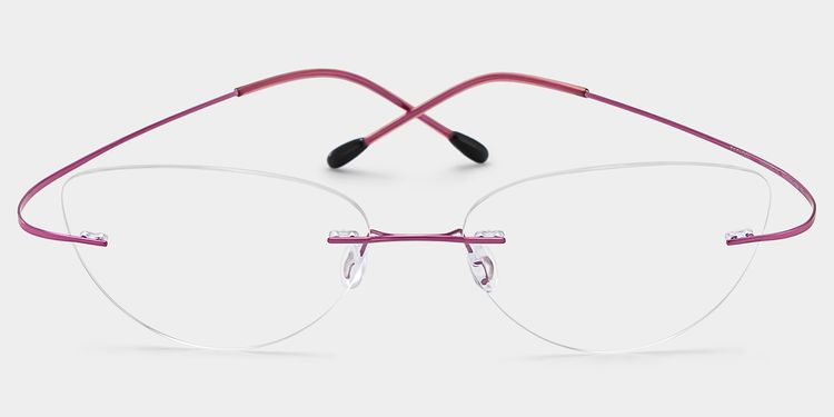 Evelyn Pink Cat eye Glasses