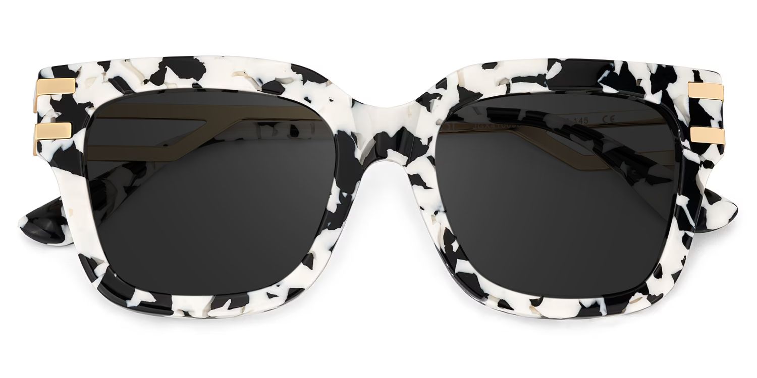 Lidia Square Cow Print Sunglasses for Women & Men | ZEELOOL1